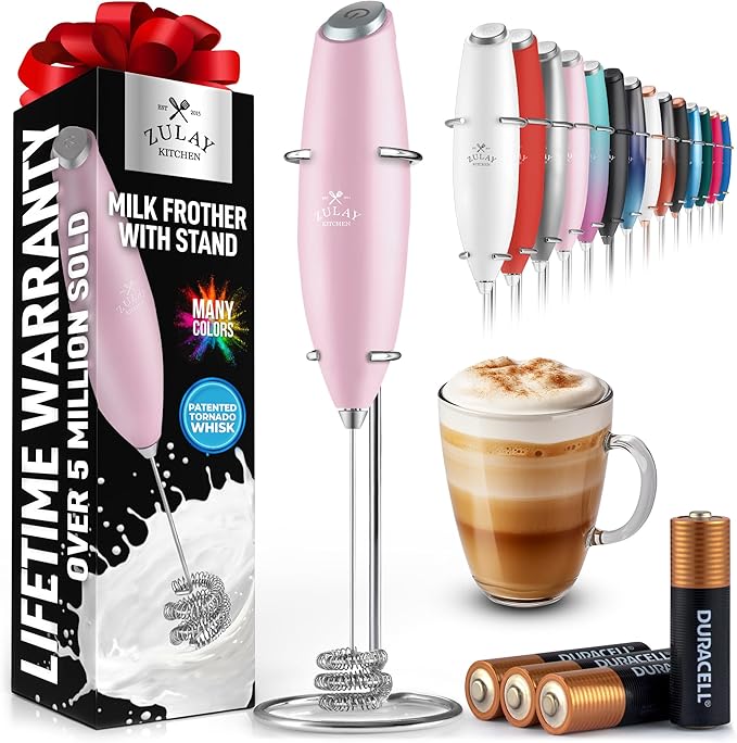 Zulay Kitchen Patented Tornado Triple Whisk Milk Frother by ZulayKitchen