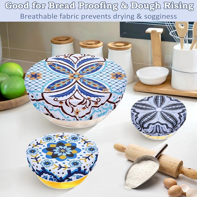 5-Size Reusable Beeswax Bowl Covers - Image 4