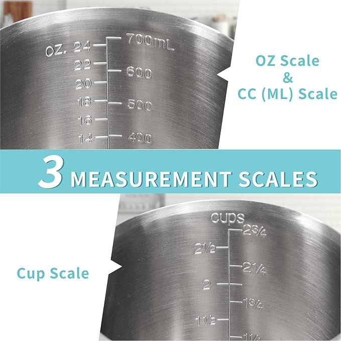 Measuring Cup, Newness Stainless Steel Measuring Cup - Image 2