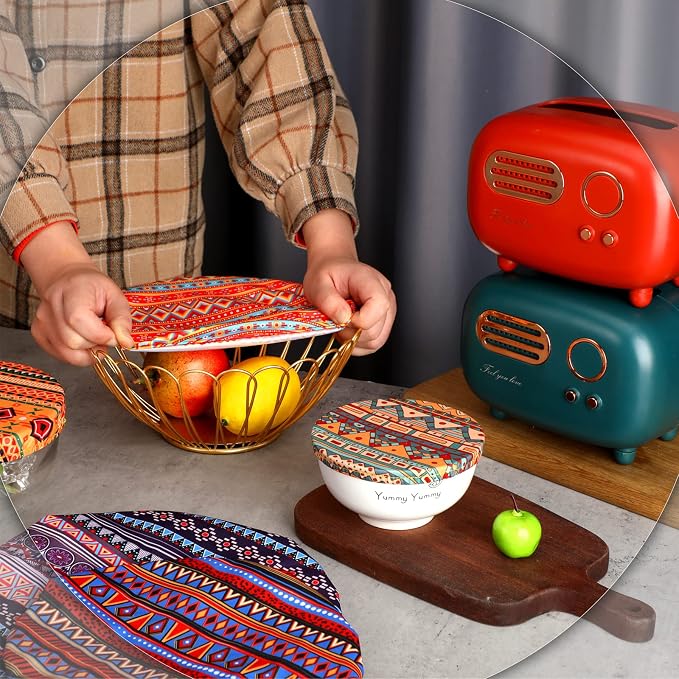 10 Pack Cloth Bowl Covers for Bread Rising - Image 6