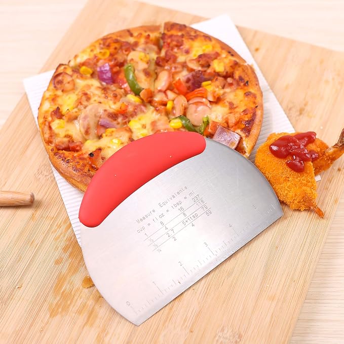 1 pcs Dough Pastry Scraper Chopper/Stainless Steel Dough Scraper Cutter - Image 8