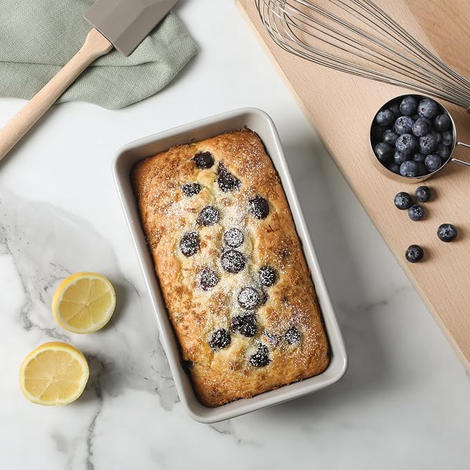 Martha Stewart Carbon Steel Nonstick 9 Inch Loaf Pan | Cool Gray | Deep Shape | - Image 7
