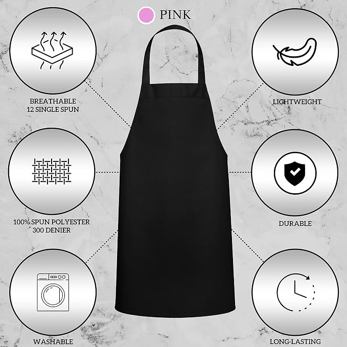 GREEN LIFESTYLE 2 Pack Chef Apron - Image 6