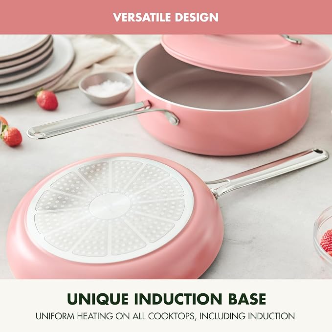 GreenPan Nova 10” Frying Pan Skillet and 4.37QT Sauté Pan - Image 6