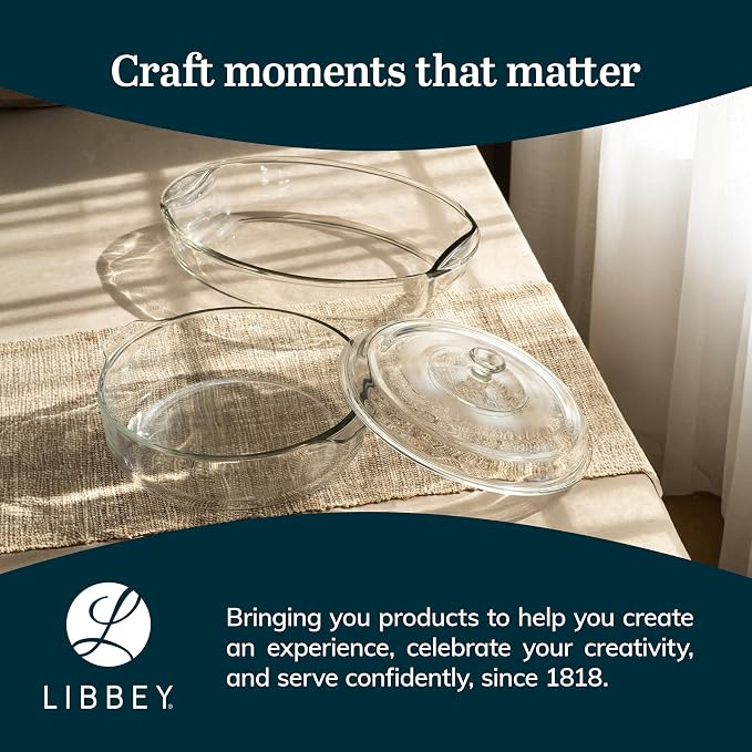 Libbey Baker's Basics 2 Piece Casserole Dish - Image 6