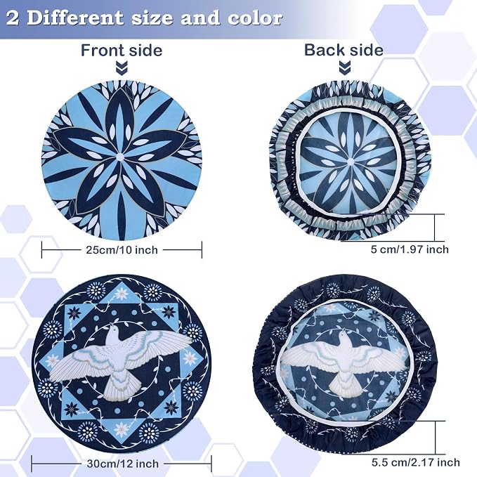 2 Large Reusable Beeswax Bowl Covers - Image 3