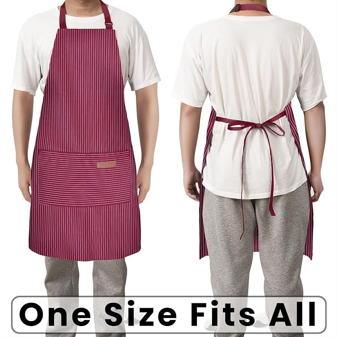 BeLuyi 2 Pack Adjustable Bib Apron - Image 6