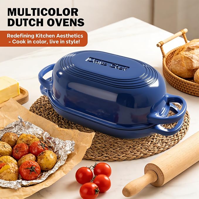 Enameled Cast Iron Dutch Oven for Bread Baking - Image 4
