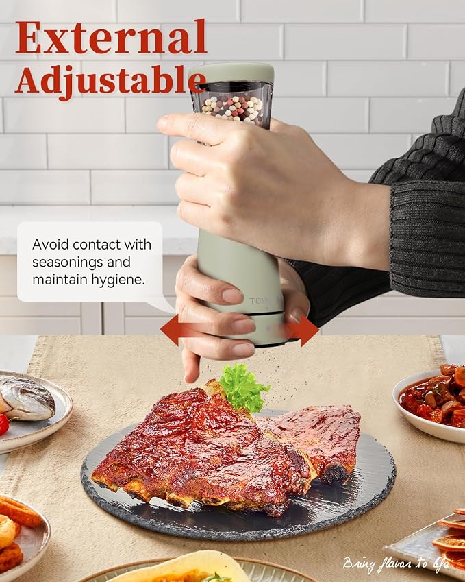 Electric Salt and Pepper Grinder Set - Image 6