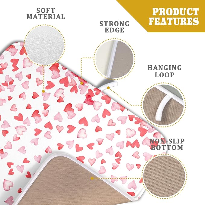 Valentine’s Day Dish Drying Mat - Image 3