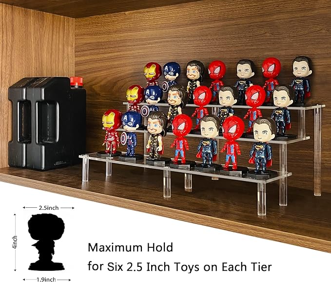 Acrylic Riser Display Shelf, 3 Tier Display Riser - Image 4