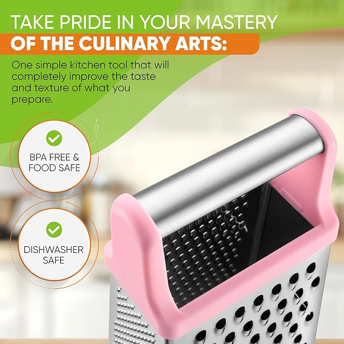 Spring Chef Professional Stainless Steel XL Parmesan Cheese Grater - Image 5