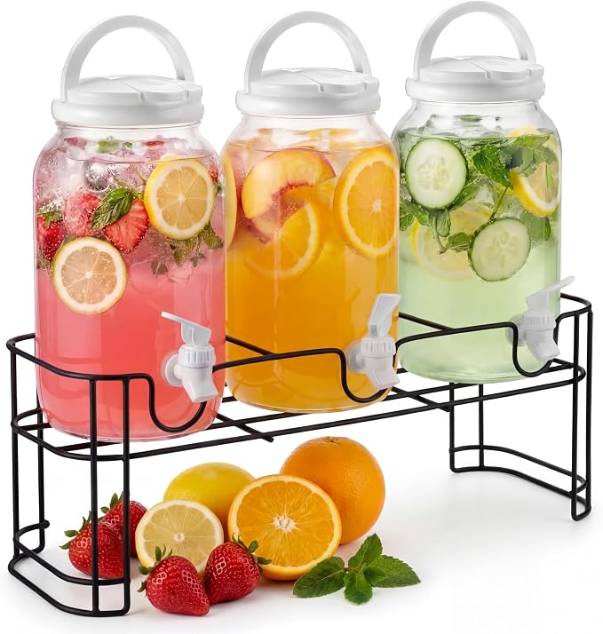 Tanlade 3 Pcs Plastic Drink Dispenser by Tanlade