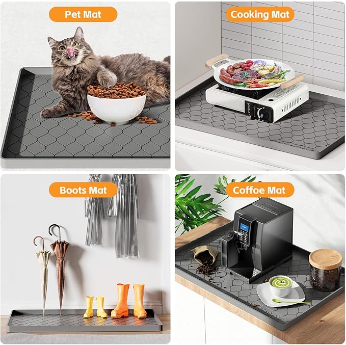 Winisok Silicone Under Sink Mat 34" x 19", kitchen Essentials and Gadgets - Image 5
