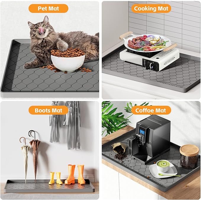Winisok Silicone Under Sink Mat 31" x 19", kitchen Essentials and Gadgets - Image 5