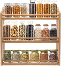 3 Tier Bamboo Spice Rack, Seasoning Jars Rack Shelf Spice Organizer by FoverOne