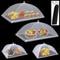 Food Covers for Outside Mesh, 2 Pack 40"X24" + 2 Pack 17"X17" Extra Large Pop by Fanghome