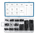 ZELCAN 400pc Roll Pin Set, M1.5 M2 M2.5 M3 M4 M5 M6 Slotted Metric Spring Pins by ZELCAN
