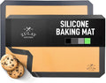 Zulay Kitchen Silicone Baking Mat Set – 2-Pack 16.5″ × 11.6″ Reusable Non-Stick by ZulayKitchen