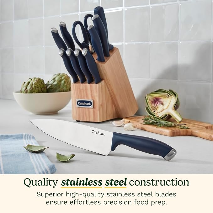 Cuisinart C77SSN-12P Color Pro Collection 12 Piece Knife Block Set - Image 2
