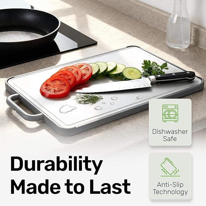 Chopzilla XL Titanium Cutting Board, Food Safe Double Sided PP and Titanium - Image 5