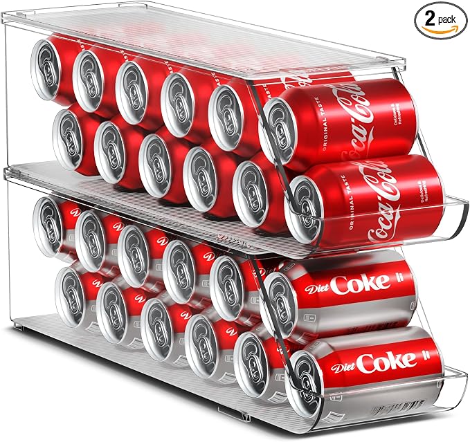 Sorbus Soda Can Organizer for Refrigerator Stackable Can Holder Dispenser by Sorbus