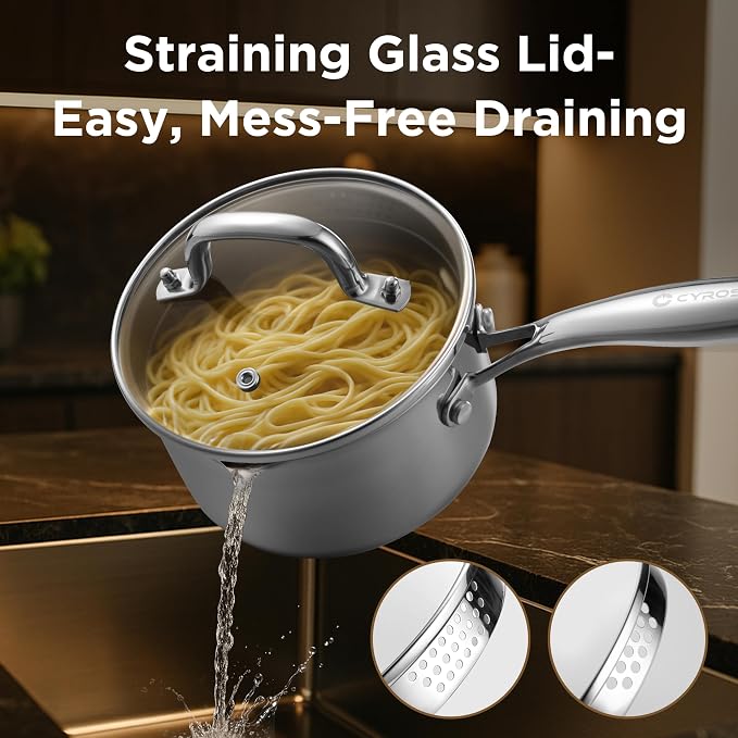Tri-Ply Stainless Steel Sauce Pan - Image 5