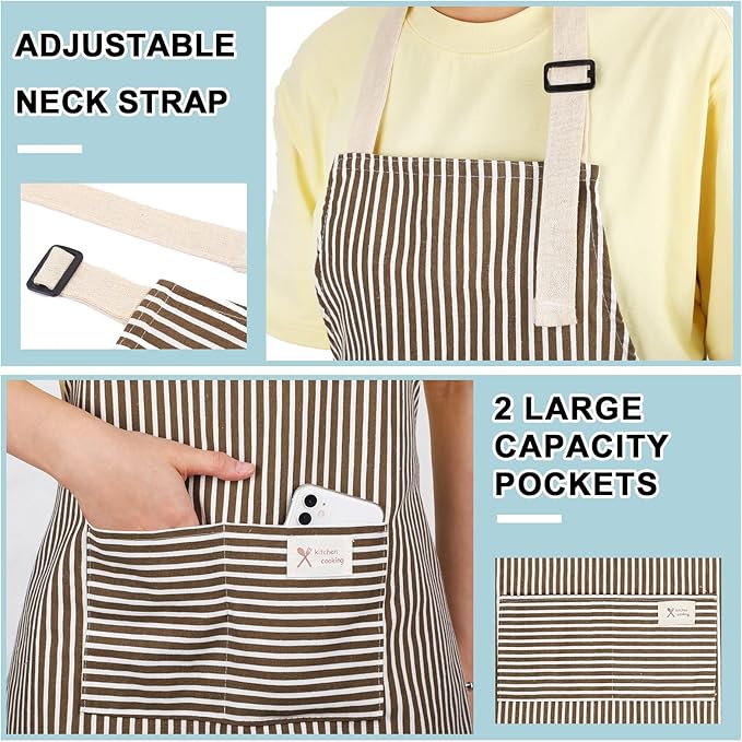 Janmercy 24 Pcs Aprons for Women Men - Image 4