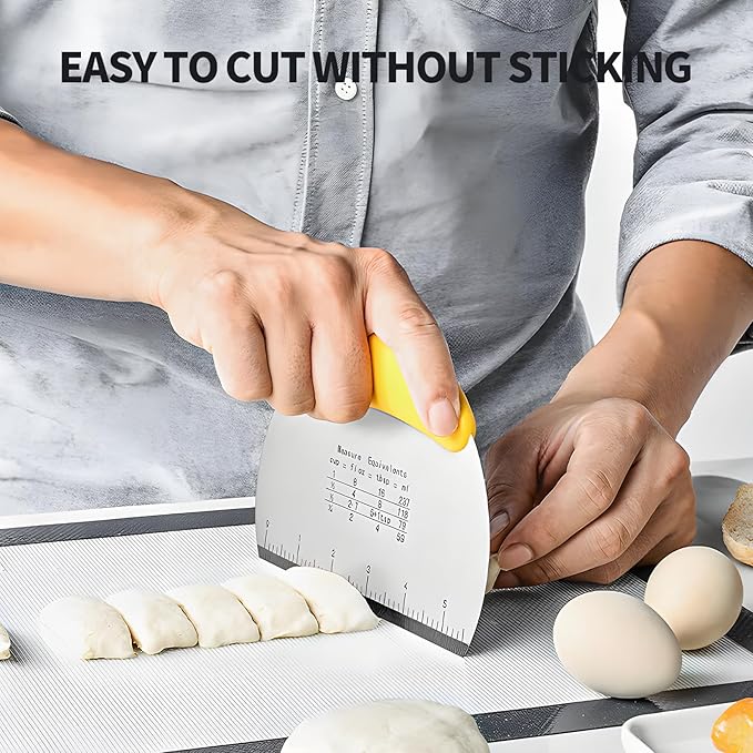 2pcs Semicircular Bench Scraper Cutter, Pastry Scraper - Image 5