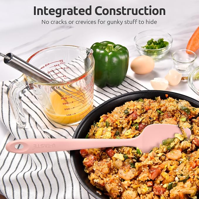 Heat Resistant Silicone Spoon Spatula: U-Taste 600ºF High Heat Flexible 11.38in - Image 7