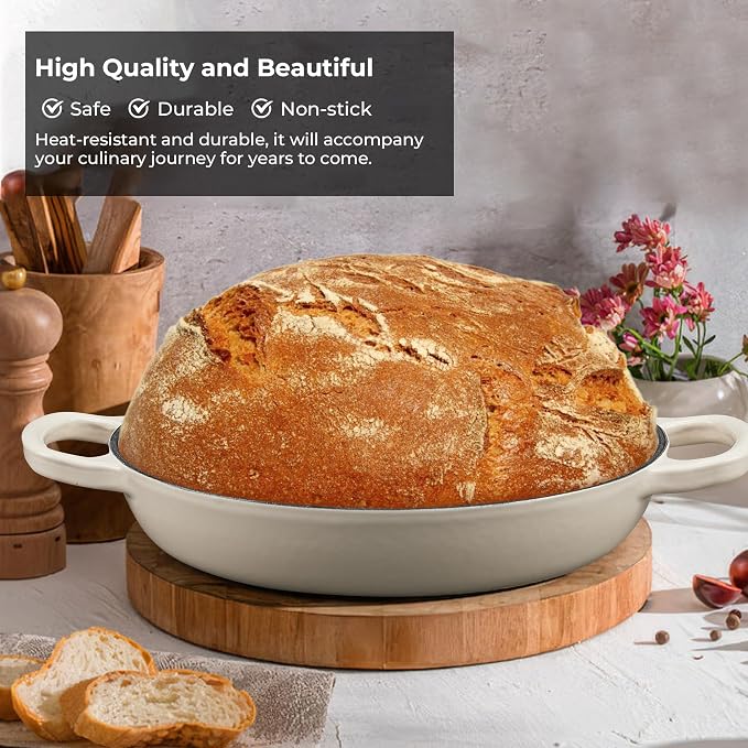 Cast Iron Bread Oven for Sourdough, 6Qt Bread Baking Pan - Image 4