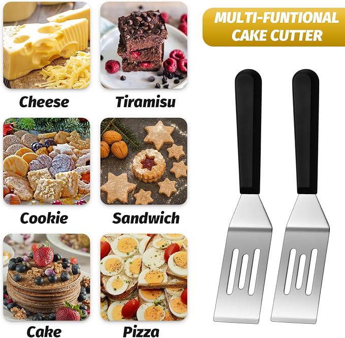 Patelai 5 Pack Small Spatula Mini Serving Brownie Spatula - Image 5
