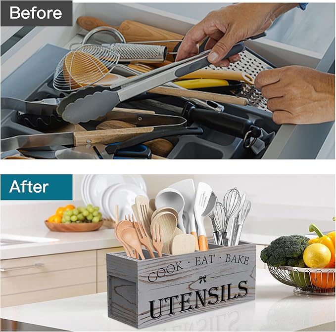 Suli Extra Large Kitchen Utensils Holder - Image 3
