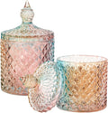 2 Pack Qtip Holder Glass Bathroom Accessories Vanity Organizers and Makeup by rejomiik