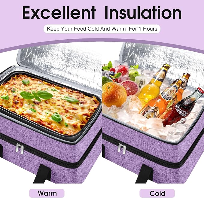 Double Insulated Casserole Carrier, Portable Casserole Carrier - Image 4