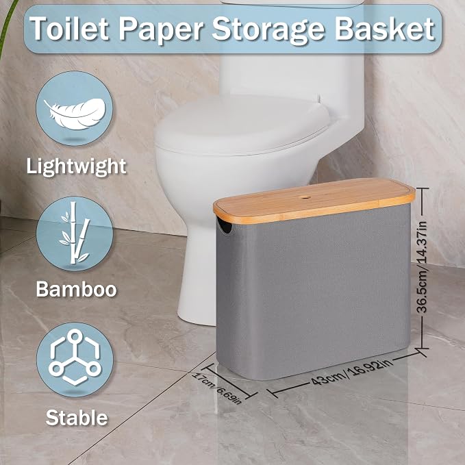 efluky Toilet Paper Storage, Toilet Paper Basket - Image 2