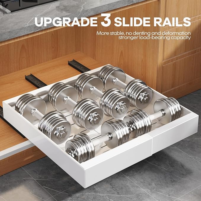 Seinloes 2 Pack Expandable Pull Out Cabinet Organizer 16.5"Deep - Image 5