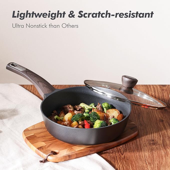 SENSARTE Pots and Pans Set Non stick, Non toxic Healthy Induction Cookware Sets - Image 7