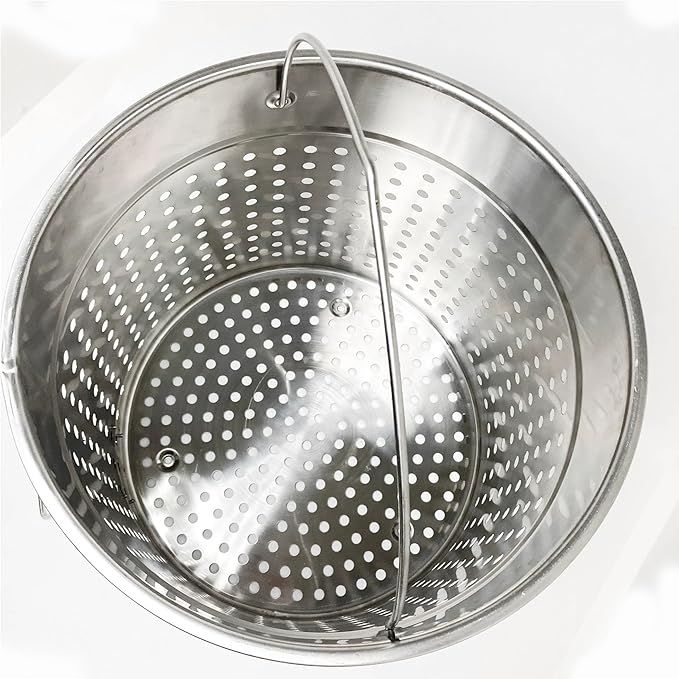 Bayou Classic 1124 24-qt Stainless Stockpot w/Lid And Basket Includes Vented - Image 7