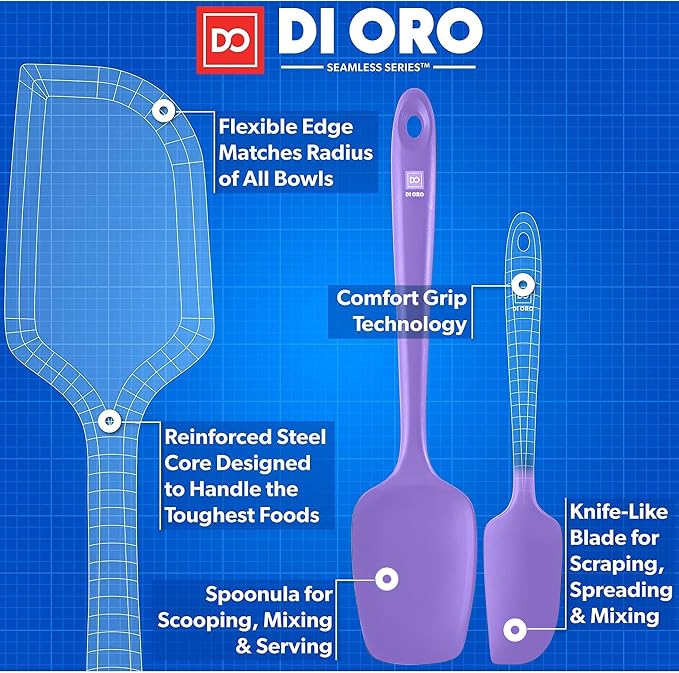 DI ORO Silicone Spatula Set - Image 4