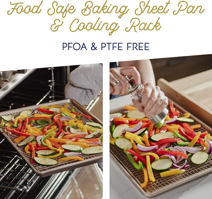 Ultra Cuisine Wire Rack Baking Sheet Pan Set - Image 6