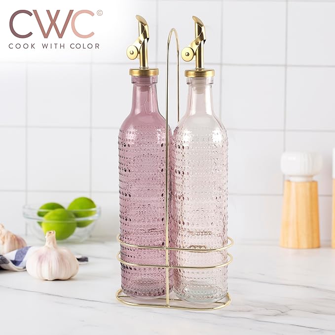 COOK WITH COLOR Glass Olive Oil Bottle Dispenser - Image 6