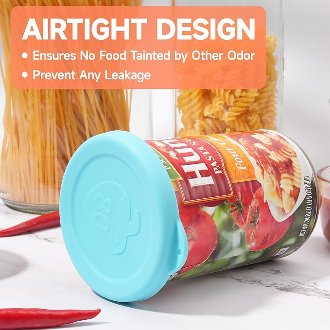 2PCs 3.5-inch Silicone Can Lids - Image 5