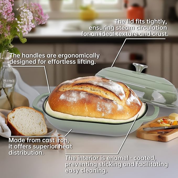 Premium Enameled Cast Iron Dutch Oven - Image 6