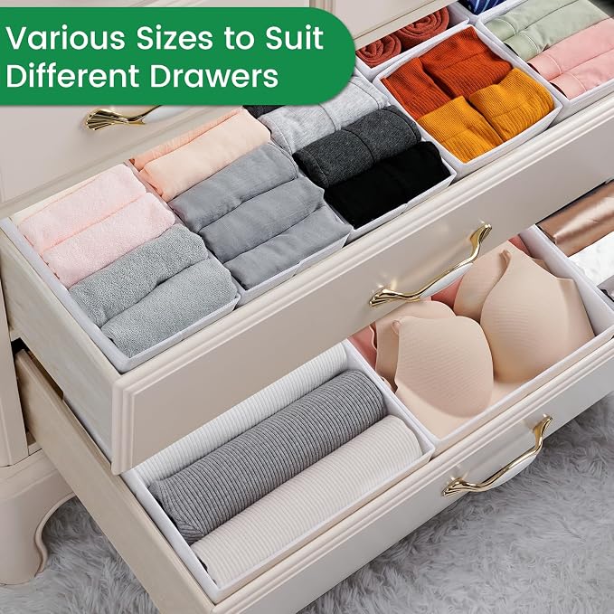 Criusia 16 Pack Underwear Drawer Organizer, Drawer Organizer Clothes, Foldable - Image 5