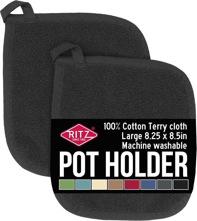 RITZ Terry Potholder & Hot Pad: Unparalleled Heat Resistant, Durable 100% by Ritz+Foodservice