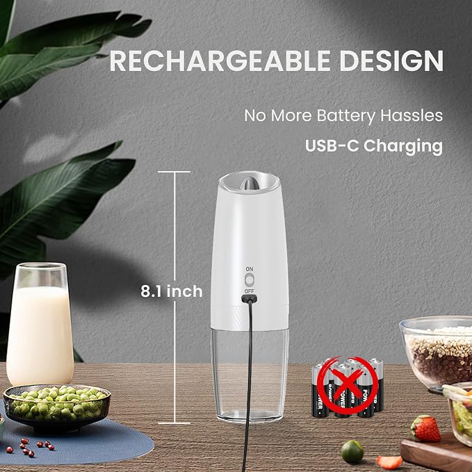 Rechargeable Salt And Pepper Grinder Set - Image 4