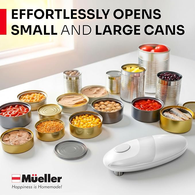 MUELLER HOME SmoothEdge Auto Electric Can Opener – Battery‑Operated One‑Touch w - Image 7