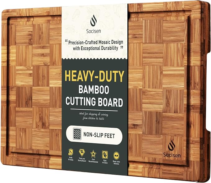 Bamboo Cutting Boards Non Toxic Wood Wooden Cutting Board by Socisen