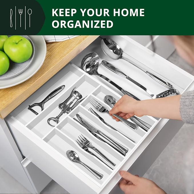 ROYAL CRAFT WOOD Luxury Bamboo Kitchen Drawer Organizer - Image 3